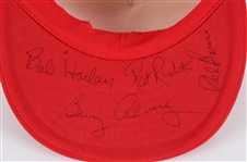 1990-91 Multi Signed Miller High Life Cap w/ Bart Starr, Lindy Infante, Barry Alvarez, Del Harris, Bob Harlan & Pat Richter (JSA)