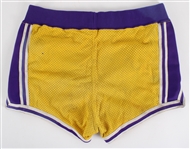 1980s Los Angeles Lakers Game Trunks w / #33 on waistband (MEARS LOA)