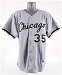 1996 Frank Thomas Chicago White Sox Team Issued Signed Road Jersey (MEARS A5)(JSA)