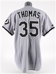 1996 Frank Thomas Chicago White Sox Team Issued Signed Road Jersey (MEARS A5)(JSA)