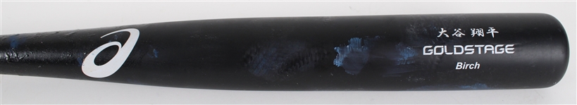 2021-22 Shohei Otani Los Angels Angels Game Used Bat (MEARS A10) Gift from Otani's Wife to W League Teammate 