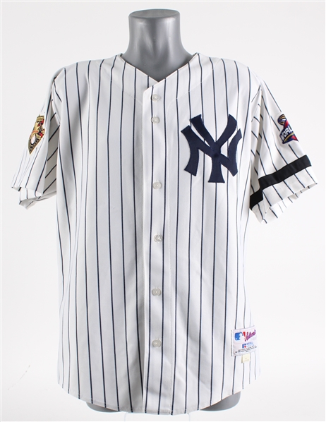 2001 Mariano Rivera New York Yankees Home Jersey (MEARS A5) 9/11 Armband