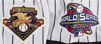 2001 Mariano Rivera New York Yankees Home Jersey (MEARS A5) 9/11 Armband