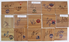 2000s NBA & College Basketball Signed 6"x6" Floor Tiles (Lot of 20+)