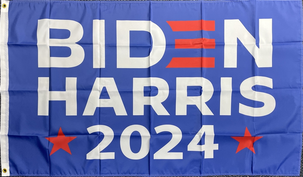 2024 Joe Biden Kamala Harris & Choose Democracy Flags (Lot of 2)