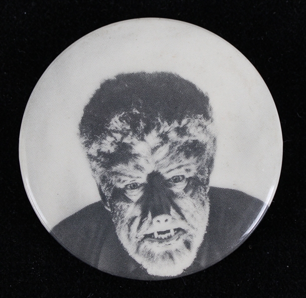 1941 Lon Chaney Jr The Wolfman 1 3/4" Pinback Button 