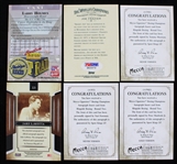 1990s-2000s Jake LaMotta, Larry Holmes & more Signed Boxing Champions Cards (Lot of 6)
