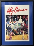 1989 LeRoy Neiman Signed Presidents Birthday Party 30"x42" Framed Print (JSA) 