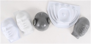 Batman Molds (Lot of 8) used for 1966 Adam West Batman TV Opening Scene 12 Prototype Cowl Display (Designed by Chuck Williams Studios)
