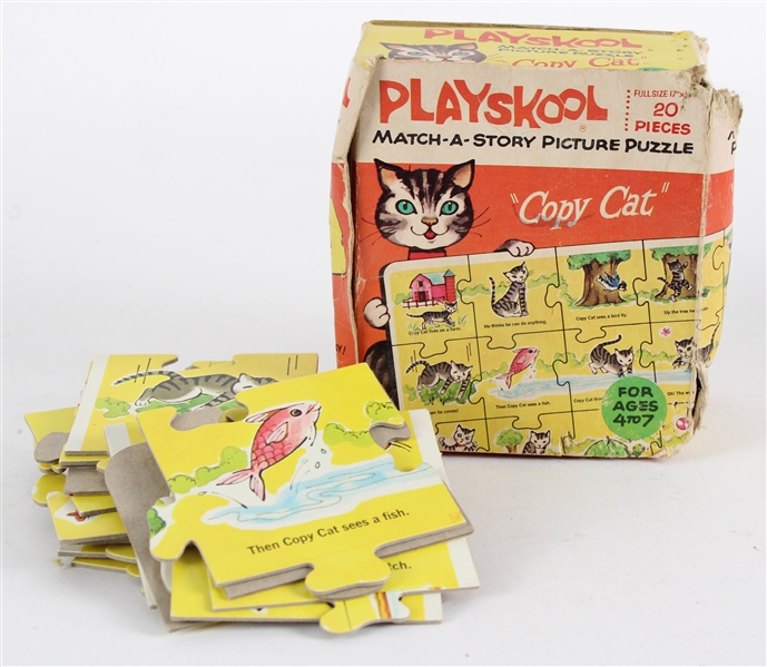 1968 Playskool 20 Piece Copy Cat Puzzle 