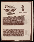 1967-68 Green Bay Packers World Champions Booklet (Bud Lea Collection)