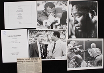 1960s-90s Lionel Aldridge Green Bay Packers 8"x10" Photos & more (Bud Lea Collection)(Lot of 13) 