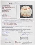 2000-14 Hank Aaron, Andy Pafko Milwaukee Braves HOFs & Greats Multi Signed Baseball (Bud Lea Collection) *JSA Full Letter* 