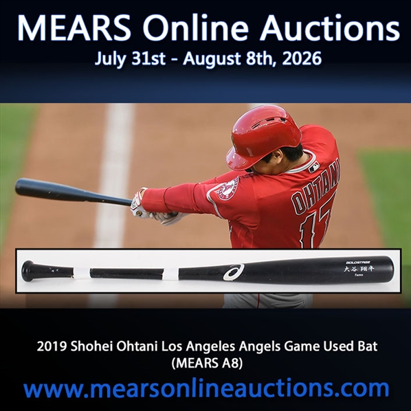 2019 Shohei Ohtani Los Angeles Angels Game Used Bat (MEARS A8)
