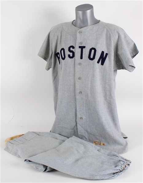 1959 Joe Dugan Boston Red Sox Road Uniform Worn During Old Timers Day w/ Family Provenance (MEARS A10)