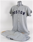 1959 Joe Dugan Boston Red Sox Road Uniform Worn During Old Timers Day w/ Family Provenance (MEARS A10)