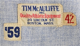 1959 Joe Dugan Boston Red Sox Road Uniform Worn During Old Timers Day w/ Family Provenance (MEARS A10)