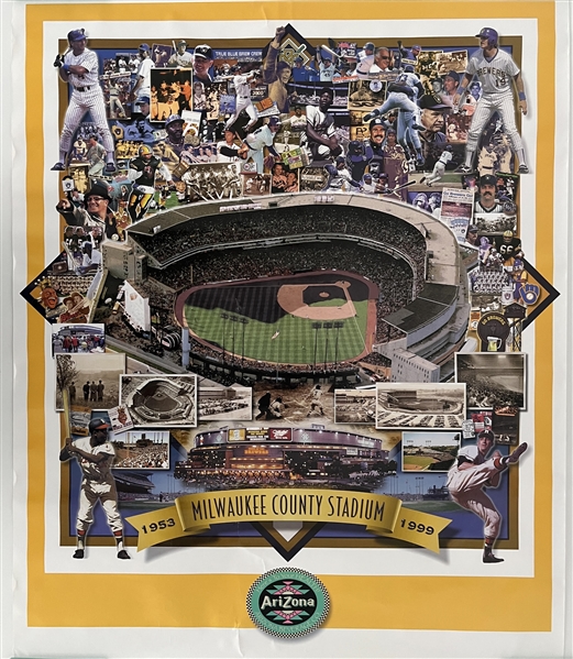 1953-99 Milwaukee County Stadium 22"x27" Poster