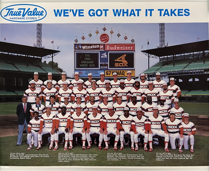 1984 Chicago White Sox True Value Team Photo 19"x24" Poster 