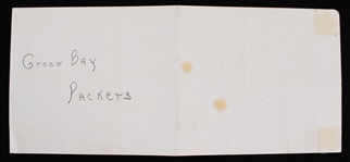 1936 Green Bay Packers Wheaties 4.5x10.5 Team Photo