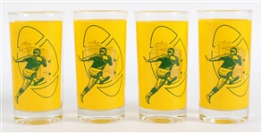 1960s Green Bay Packers Glassware & Pop Shop Soda Bottle (Lot of 5)
