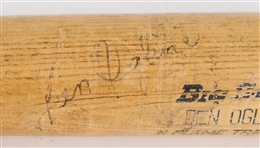 1980 Ben Oglivie Milwaukee Brewers Adirondack Game Used Signed Bat (JSA) MEARS LOA