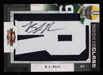 2009 BJ Raji Green Bay Packers Signed Rookie Class Threads Card 361/392 