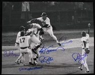 1980s Paul Molitor, Robin Yount Milwaukee Brewers Multi Signed 11"x14" Photo (JSA) 