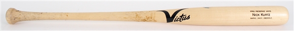 2024 Nick Kurtz Oakland As Victus Professional Model Game Used Bat (MEARS A8)