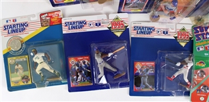 1989-2000 MLB Starting Lineup Figures & Action Marbles MIP (Lot of 15)