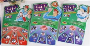1989-2000 MLB Starting Lineup Figures & Action Marbles MIP (Lot of 15)