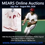 1980 Pete Rose World Champions Philadelphia Phillies Signed Game Worn Uniform *TriStar/PSA* (JSA) PSA Photo Match / MEARS A10