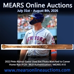 2022 Pete Alonso Game Used Bat Photo Matched to Career Home Run #129 - MLB Authentication / MEARS A10