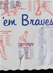 1950s-80s Milwaukee Braves Team Photo, Schedule, Children's Mitt & more (Lot of 11)