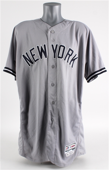 2018 Aaron Judge New York Yankees Road Game Jersey *MEARS A5* / Yankees Inventory Bar Code)