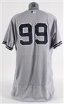 2018 Aaron Judge New York Yankees Road Game Jersey *MEARS A5* / Yankees Inventory Bar Code)