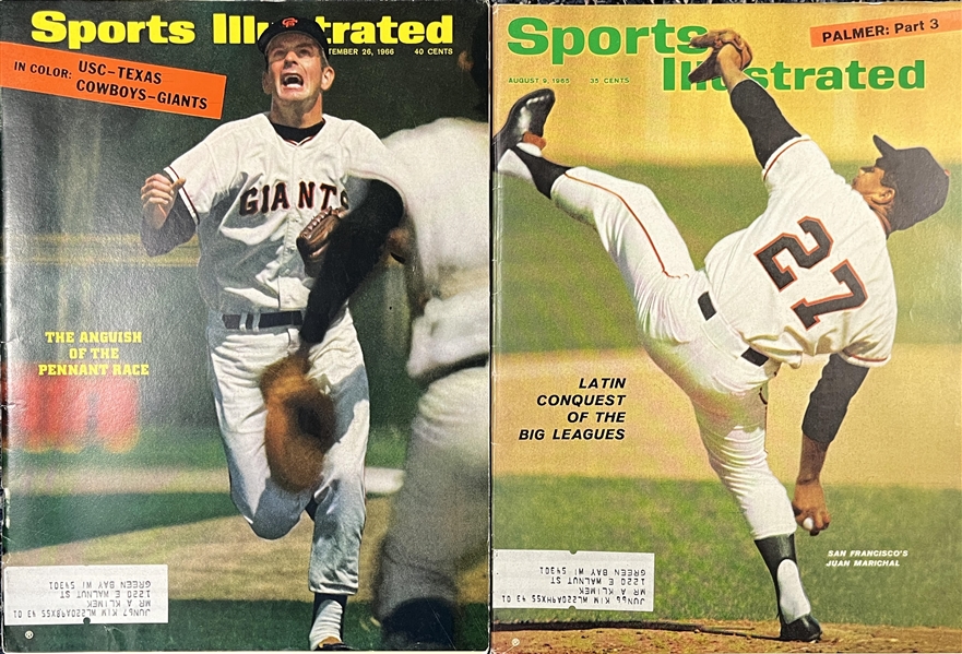 1965-66 Juan Marichal San Francisco Giants Cover Sports Illustrated Magazines 