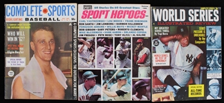 1962-68 Sport Heroes, World Series Illustrated Review, & Complete Sports Magazines (Lot of 3) 