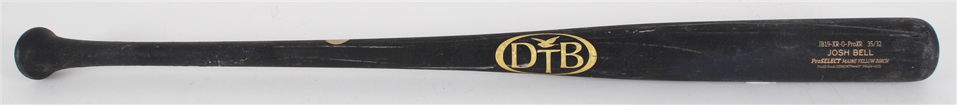 2024 Josh Bell Miami Marlins DTB Professional Model Game Used Bat (MEARS A7.5)