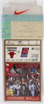 1995-97 Michael Jordan Chicago Bulls Jersey w/ Ticket Stubs (Lot of 3)