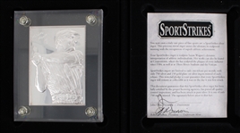 1951-68 Mickey Mantle New York Yankees SportStrikes Rare Silver Ingot w/ Case 