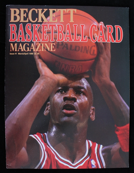 1990 Michael Jordan Chicago Bulls Beckett Basketball Card Magazine 