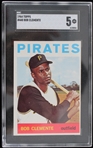 1964 Bob Clemente Pittsburgh Pirates #440 Topps Card (SGC Slabbed 5 EX) 