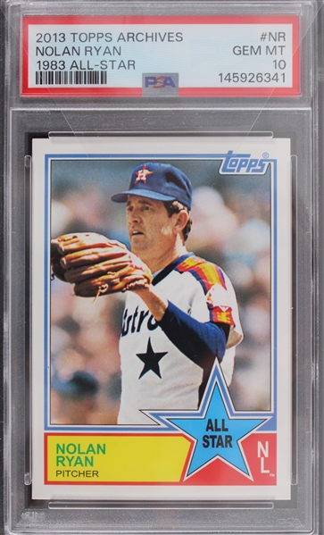 2013 Nolan Ryan Houston Astros Topps Archives (PSA Slabbed GEM MT 10) 