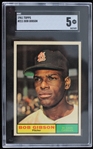 1961 Bob Gibson St Louis Cardinals #211 Topps Card (SGC Slabbed 5 EX)