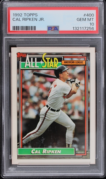 1992 Cal Ripken Baltimore Orioles #400 Topps Card (PSA GEM MT 10)