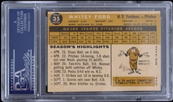 1960 Whitey Ford New York Yankees #35 Topps Card (PSA Slabbed EX-MT 6) 
