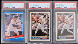 1991-92 Don Mattingly New York Yankees Topps/Donruss Cards (PSA Slabbed)(Lot of 3) 