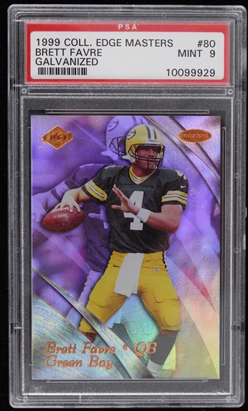 1999 Brett Favre Green Bay Packers #80 Collectors Edge Masters (PSA Slabbed MINT 9) 