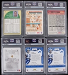 1990-2021 Barry Sanders, Jerry Rice & more PSA Slabbed Trading Cards (Lot of 6) 